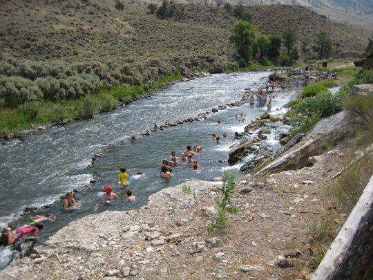 Boiling River - Hot Springs and Swim near North Entrance, Yellowstone ...