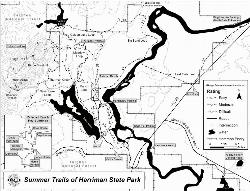 Harriman Summer Trail Map