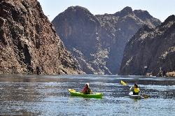 Kayaking in the Black Canyon at Lake Mead National Recreation Area courtesy of Christie Vanover↗