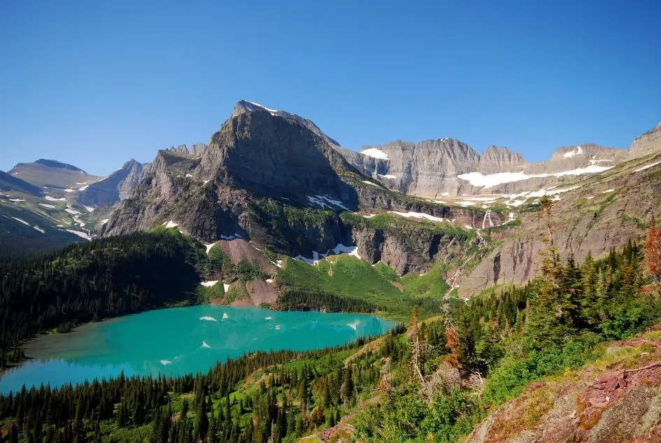 Grinnell Lake - Hike and Swim near Many Glacier, Glacier National Park ...