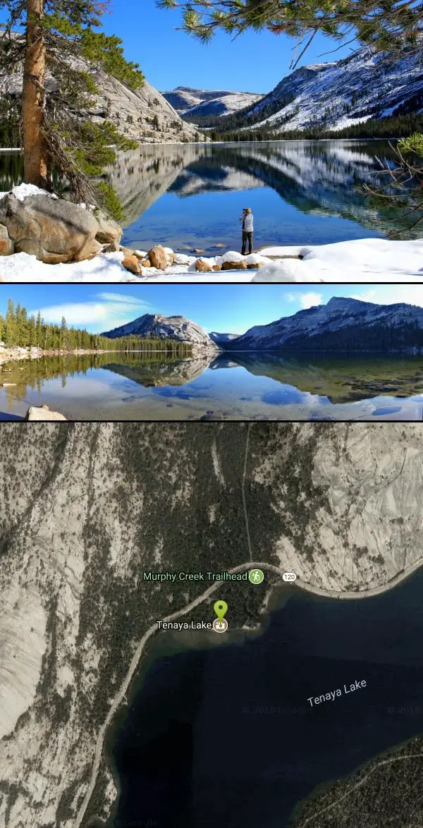 tenaya lake - canoe, hike, kayak, and swim near yosemite