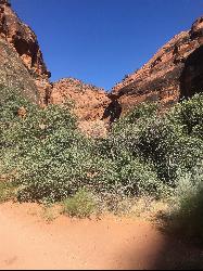 Entrance to small Red Reef slot canyon by Tyler Burgener